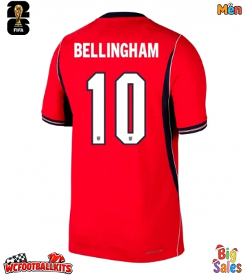 England Jude Bellingham #10 Replica Away Stadium Shirt World Cup 2026 Short Sleeve